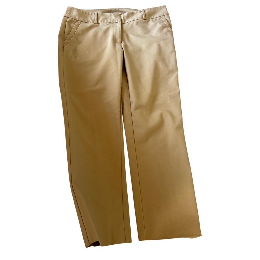 Loft Outlet Womens Curvy Skinny Ankle Pants 12 Khaki Chino Workwear Smart Casual